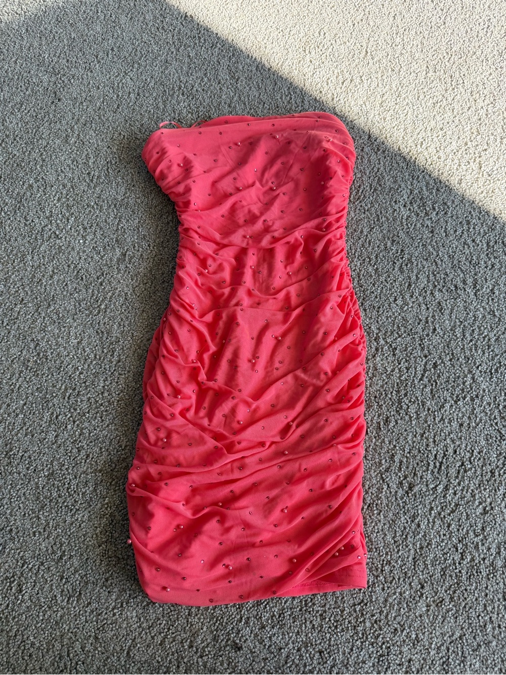 BNWT coral homecoming dress